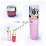 2015 new design cosmetic packaging whole set cosmetic bottle and jar