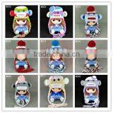 Fashion Earflap Animated Crochet Kids Winter Hats With Braid