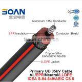 Primary Ud Cable 35Kv Al/Epr/Neutral/LLDPE AEIC CS 8 ICEA S-94-649 thumbnail-1