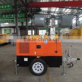 Small Light Tower With Trailer Diesel Generator for Sale