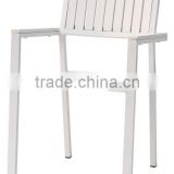 Outdoor plastic chair export with aluminum frame