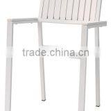 Outdoor plastic chair export with aluminum frame