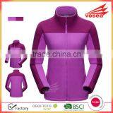 Pink ploar fleece winter women jacket without hoods