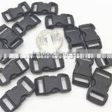 Small Size 5/8 inch Black Contoured Side Release Mini Buckles For Children Paracord Bracelet Child Release Buckles Survival Kit