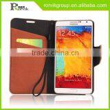 Crazy Horse Pattern Leather Double Phone Case Card Holder for Samsung Galaxy NOTE 3 thumbnail-2