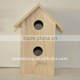 Natural Wooden Bird Nest Bird Cage Bird House WBC-12 thumbnail-1