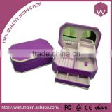 Luxury Purple PU Leather Gift Box/Jewelry Box/Packaging Box Custom Wholesale