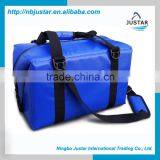 Outdoor Cooling Carry Bag 24 Cans Capacity Waterproof Vinyl Tarpaulin Material Perfect Cooler Bag thumbnail-3