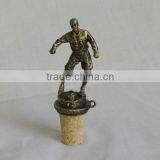 2013 Metal Football Player Bottle Stopper