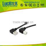 USB A Male Left Angle to Usb B Male Cable 0.5M thumbnail-1