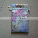 2013 new hot sale satin gift promotion pouch bag drawstring