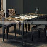 Restaurant Dining Coffee Set With Wicker Furniture