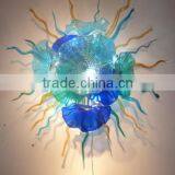 Moden murano decorative glass sculpture wall art hand blown led fixtures glass wall art