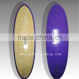 Purple bamboo design fiberglass egg surfboard