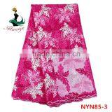 2016 Haniye African Tulle Lace Fabric Embroidery Net Lace, Wholesale African Lace Fabrics/NYN85