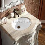 WTS16044 31 Inch Luxury Vintage Bathroom Furniture Single Bathroom Vanity Finished in White Color thumbnail-2