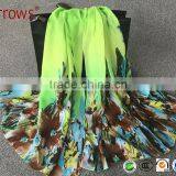 Women Ladies Girls Chiffon 100% Polyster Scarf Shawl Scarves Tie Dye Fashion Floral Pattern 2016 thumbnail-1