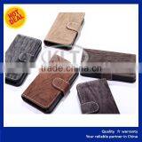 Full Grain Leather Mobile Case for Samsung S7,Custom Grain With Wallet Stand Flip PU Leather Phone Case Cover thumbnail-5