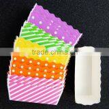 Disposable Rectangular Paper Loaf Baking Pans Baking Containers Loaf Pans/trays Cake Pans 3.1" L x 1.2" W 1.4" H thumbnail-1