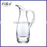 Wholesale Large Water Decanter and Glass / Oblique Mouth Clear Water Decanter With Handle thumbnail-2