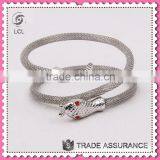 Girls Fancy Bangles for Party, Snake Shaped Metal Bangles Design thumbnail-1