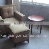 Fabric Sofa and Ottoman Set