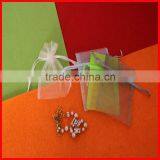 Color Small Cosmetic Organza Pouch Bag Drawstring thumbnail-1