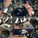 1 Inch Rectangle/ Block Magnet With Countersunk thumbnail-3