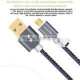 Voxlink Fast Charging 5V 2a Denim Gold Plated 1m USB Type c Charger Cable for Macbook thumbnail-3