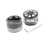 Black Front Axle Nut Cover Bolt For Touring Softail Road King Glide FLTR thumbnail-3