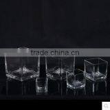 Home Table Decoration Square Clear Glass Plant Hydroponic Container Flower Vases thumbnail-2