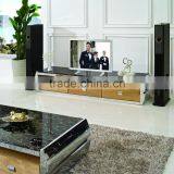 E331 Low Price Modern Glass Top Corner TV Stand thumbnail-2
