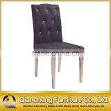 Simple Design Botton Decoration Stainless Stee Dining Chair thumbnail-1