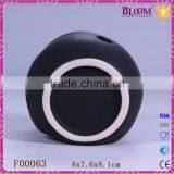Factory Direct Sale Matt Black Ceramic Oil Burner thumbnail-6