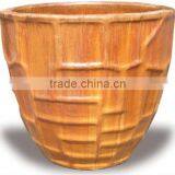 Yellow Ceramic Outdoor Planter, thumbnail-1