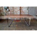 Outdoor Dining Table With Stainless Steel Base thumbnail-3