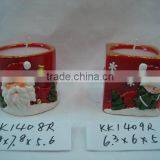 ceramic snowman xmas candle pot