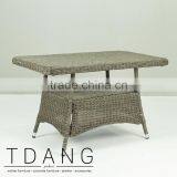 Manning Wicker K-D Table - Garden Outdoor Rattan Dining Table thumbnail-1