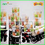 Flowers Logo High Quality Drinking Cup Glass