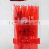 8.5" PS Black, Red or Clear Disposable Plastic Serving Fork thumbnail-1