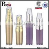 30ml 60ml 100ml China Hot Products Cosmetic Fancy Beautiful Gold Purple Airless Acrylic Lotion Bottle With UV Pump thumbnail-1