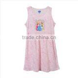 Little Girl Cartoon Printed 100% Cotton Nightgown thumbnail-1