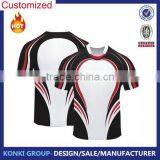 Wholesale Top Custom Cheap 100% Polyester Sublimation Sportwear Pattern Football Men T Shirt thumbnail-2