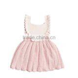 Wholesale Baby Girl Boutique Frocks Newborn Princess Knitted Romper Dress thumbnail-5