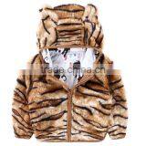 Wholesale Children's Clothing Coral Fleece Coat Cute Leopard Print Boys Winter Outfit thumbnail-2
