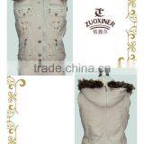 Sleeveless Jacket With Hood for Lady thumbnail-1