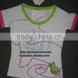 WOMEN SHORT SLEEVE HIGH QUALITY COTTON LYCRA T-SHIRT thumbnail-1