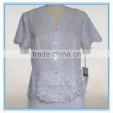 Womens 2 Pcs Embroidery Formal Skirt Suit for Spring and Summer thumbnail-2