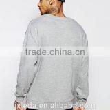 Wholesale Comfortable Oversized Crewneck Plain Men Sweatshirt Made in China thumbnail-2
