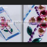 Free Sample Self Adhesive Diamond Rhinestone Decorative Sticker Gems Crystals Sticker thumbnail-2